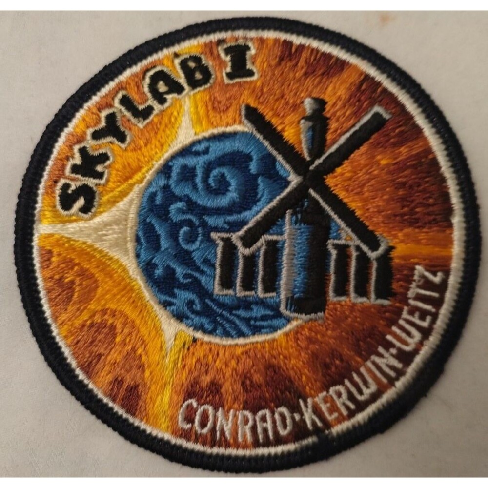 Vintage Skylab 1 Original Lion Brothers Hallmarked Cloth Back NASA Space Patch